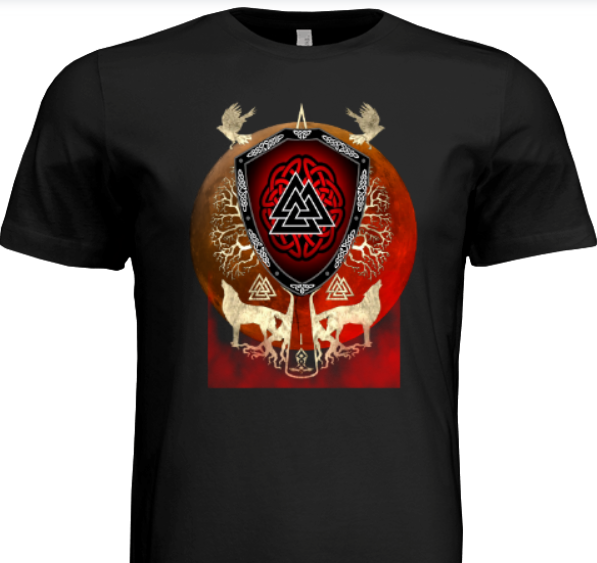 Norse Warrior T-Shirts - Blood Moon