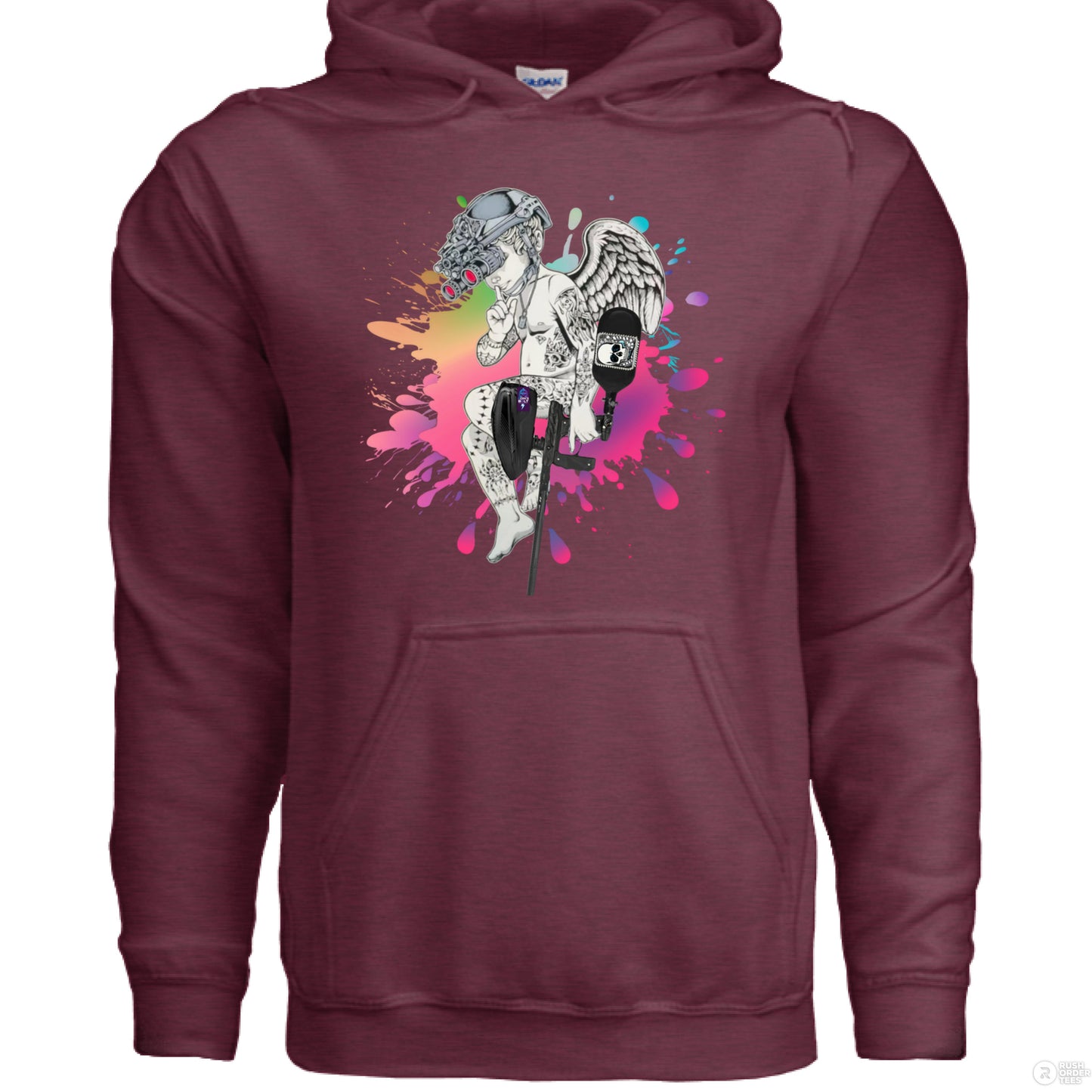 Heather Sport Dark Maroon - FRONT